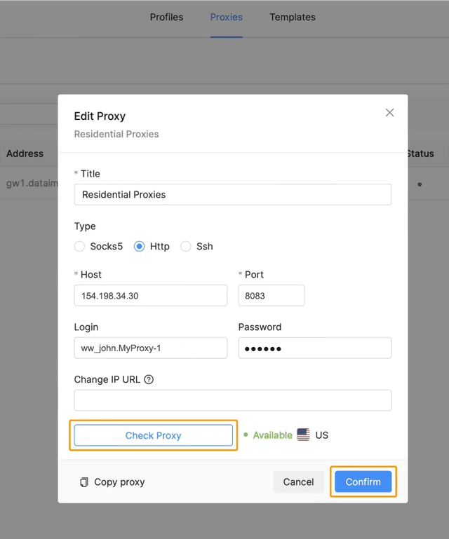 Octo Browser Proxy Integration
